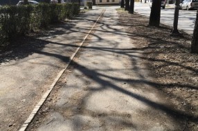 Biciklistička staza na Prozivci u veoma lošem stanju