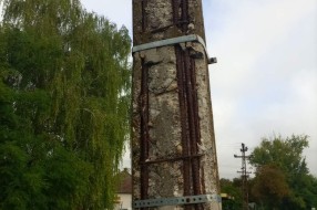 Gornji Tavankut-rastinje pored puta, nema uličnih svetala i losa bandera