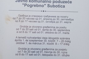 Zatvorena kapija Bajskog groblja pre 16 časova