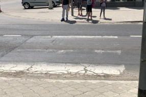 Pešački prelaz kod OŠ Sečenji Ištvan