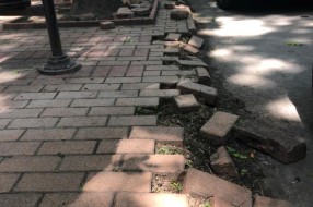 Više oštećenja pešačke zone u centru grada