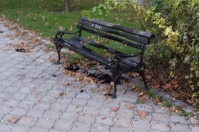 Uništavanje klupa na Radijalcu