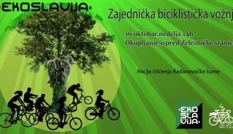 Zajednička biciklistička vožnja i akcija sakupljanja smeća u Radanovačkoj šumi