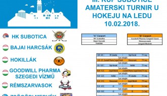 III Kup Subotice: Amaterski turnir u hokeju na ledu