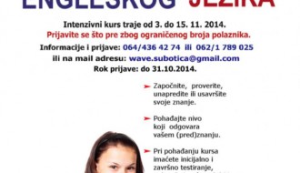 Besplatan intenzivni kurs engleskog jezika