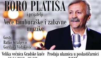 Koncert: Boro Platiša i prijatelji - Veče tamburaške i zabavne muzike