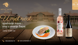 Degustacija hrane i vina iz vinarije "Šapat"