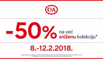 C&A - 50% na već sniženu kolekciju