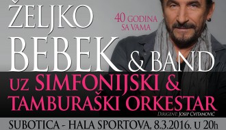 OTKAZANO: Željko Bebek uz pratnju simfonijskog i tamburaškog orkestra