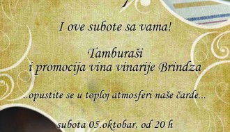 Tamburaši i promocija vina Brindza