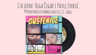 Iza scene: Olga Čegar i Pavle Zvekić