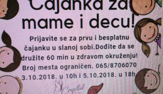Čajanka za mame i decu