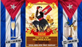 Salsa champagne party