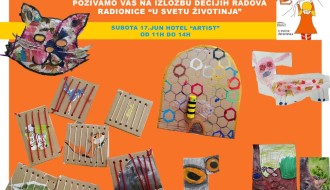 Izložba dečjih radova radionice "U SVETU ŽIVOTINJA"