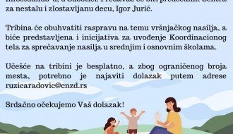 Tribina "Zajedno protiv vršnjačkog nasilja"