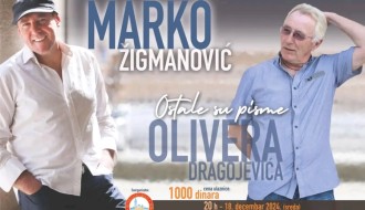 Koncert Marka Žigmanovića "Ostale su pisme Olivera Dragojevića"