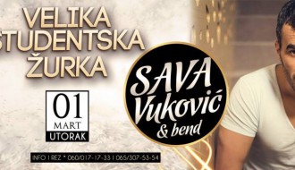 Velika studentska žurka: Sava Vuković i bend