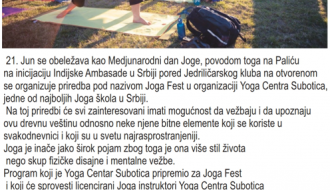 Joga Fest Palić