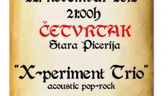X-periment trio - akustična svirka
