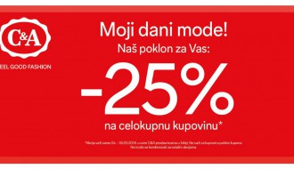C&A - 25% sniženje na sve