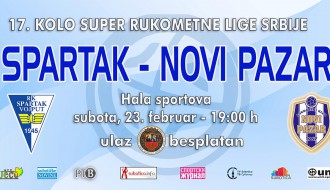 Rukomet: Spartak Vojput - Novi Pazar