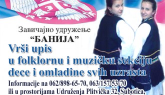 Upis u folklornu i muzičku sekciju