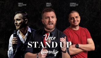 ODLOŽENO za 3. septembar - Veče stendap komedije - Srđan Olman, Srđan Jovanović i Andrija Dabanović