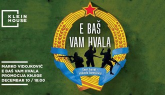 Promocija knjige: Marko Vidojković: E baš vam hvala