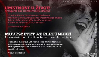 Predavanje "Umetnost u život! Avangarde kao transformacija društva"