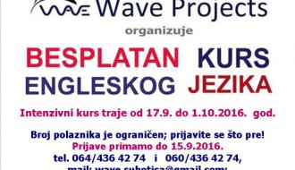 Besplatni intenzivni kurs engleskog jezika