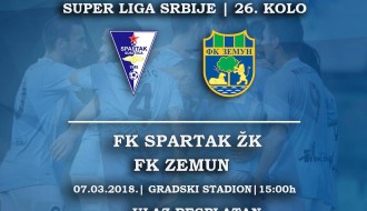 Fudbal: FK Spartak ŽK - FK Zemun