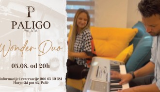 Wonder Duo akustična svirka u restoranu Paligo Palata