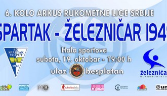 Rukomet: RK Spartak - RK Železničar 1949