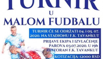 OTKAZANO Turnir u malom fudbalu u Tavankutu