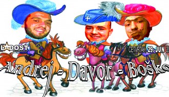 Akustična svirka: Andrej, Davor, Boško