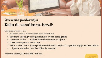 Predavanje "Kako da zaradim na berzi?"