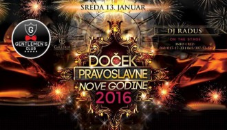 Gentlemen's Club - Doček Pravoslavne Nove godine