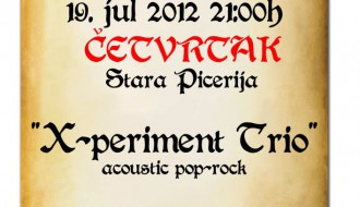 X-periment trio - akustična svirka