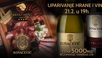 Uparivanje hrane i vina u Hotelu Artist