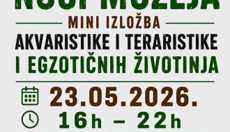Noć muzeja - mini izložba akvaristike, teraristike i egzotičnih životinja