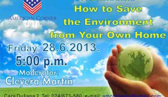 Kako spasiti životnu sredinu iz sopstvenog doma - predavanje