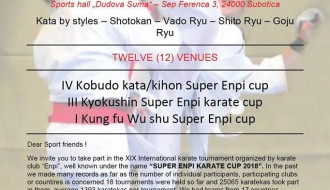 XIX International Karate Tournament "Super ENPI Karate Cup 2018"