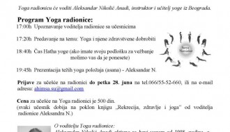 yoga radionica u Ahimsa studiju