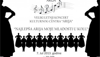 Veliki letnji koncert KC "Arija" pod nazivom "Najlepša arija moje mladosti u kolu"