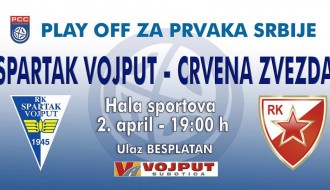 Rukomet: RK Spartak Vojput - Crvena zvezda