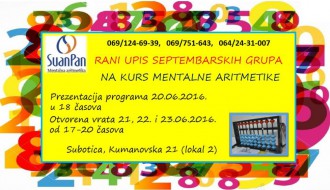 Prezentacija programa Mentalne Aritmetike SuanPan