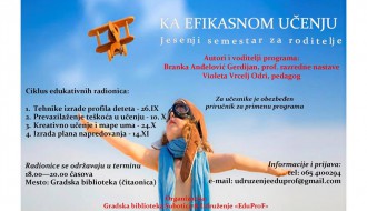 Radionica: Ka efikasnom učenju: Tehnike izrade profila deteta