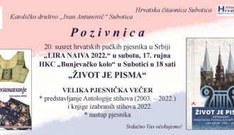Antologija za 20. susret pjesnika „Lira naiva 2022“
