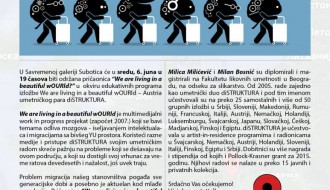 Pričaonica i zatvaranje izložbe diSTRUKTURE