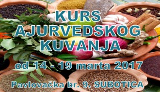 Kurs Ajurvedskog kuvanja